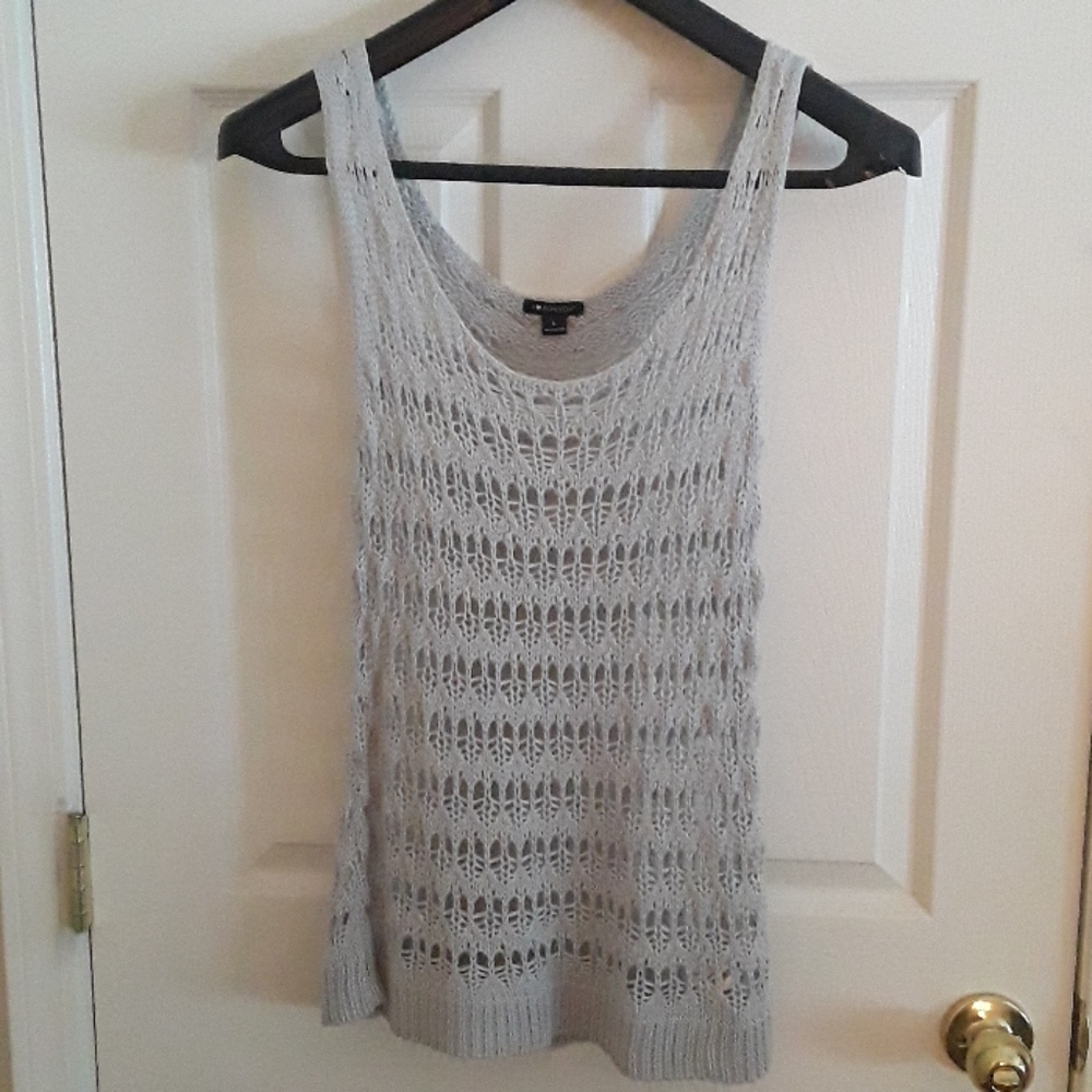 Crochet knit tank top